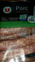 Chipolata herbe supérieure gros grain France, 12 pièces, barquette,660g