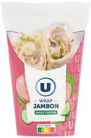 Sandwich Wrap jambon cuit crudités tzatziki
