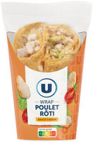 Sandwich Wrap poulet rôti caesar, 180g