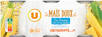 Maïs doux en grains sans sucre ajouté - 3 boîtes de 140g