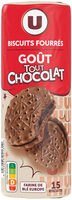 Gâteaux Fourrés ronds goût tout chocolat 300g