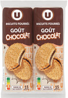 Gâteaux Goûters ronds fourrés au chocolat 2 paquets de 600g