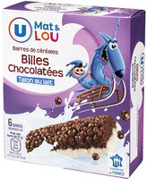 Barres de céréales boules chocolatées talon lait