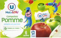Gourdes compote allégée en sucres pomme