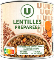 Lentilles préparées