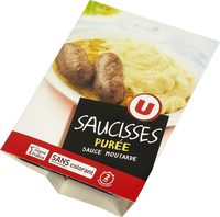 Saucisses purée et sauce moutarde à l'ancienne
