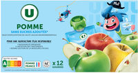 Gourdes dessert fruitier à la pomme sans sucre ajouté 12x90g