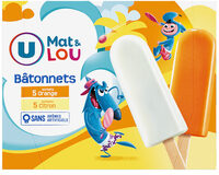 Bâtonnets glace à l'eau parfum orange & citron