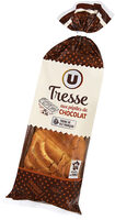Tresse à la crème pâtissière et pépites de chocolat