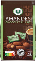 Amandes chocolatées paquet de 125g