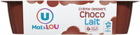 Crème dessert bi-goût chocolat et lait 6x70g