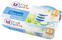 P'tit lacté saveur nature sucré 6 mois,