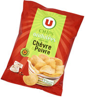 Chips ondulées saveur chèvre poivre
