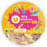 Bonbons Assortiment gélifiés aromatisés qui piquent