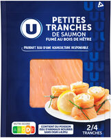 Saumon fumé Atlantique, 2 à 4 petites tranches, 75g