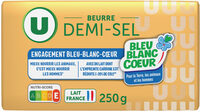 Beurre demi-sel 80%MG Bleu Blanc Coeur, plaquette 250g