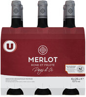 Pays d'OC IGP rouge Merlot 6x25cl