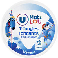 Fromage fondu nature, 12 portions triangles - 200g