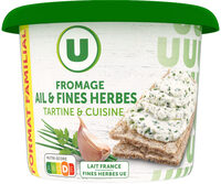 Fromage Ail et Fines Herbes au lait pasteurisé 24% de MG, 250g