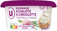 Fromage à tartiner au lait pasteurisé échalote ciboulette 23% de MG,150g