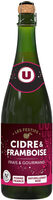 Cidre framboise Les Festifs 2,5° bouteille verre 75cl