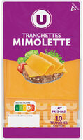 Mimolette Hollandaise au lait pasteurisé 24% - barquette de 10 tranche