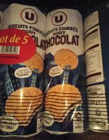 Biscuits fourrés chocolat