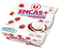 Spécialité laitière maigre à la framboise sucré aromatisé