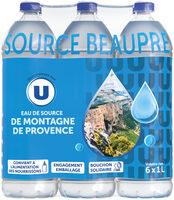 Eau de source de montagne Provence 6x1 litre