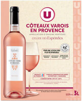 Vin rosé AOP Coteaux du Varois Provence Celliers Des Espéridesfontaine à vin, 3L