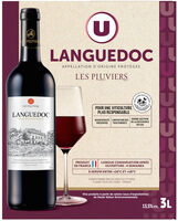 Vin rouge AOP Languedoc Les Pluviers fontaine à vin 3l