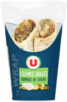 Sandwich Wrap légumes grillés et fromage de chèvre, 180g