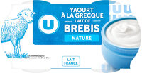 Yaourt à la grecque au lait de brebis nature 2x150g