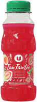 Eau fruitée au jus de fraise