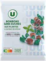 Bonbons aux plantes et à l'extrait de stevia sans sucre sachet de 120g