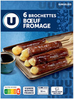 Brochettes boeuf fromage
