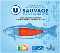 Saumon fumé rouge sauvage du Pacifique, 60g