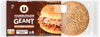 Pain hamburger géant complet x4 - 330g