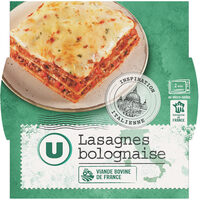 Plat cuisiné Lasagnes à la bolognaise barquette micro-ondable, 300g