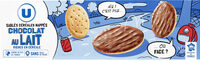 Biscuits Sablés céréales nappés chocolat au lait étui de 200g