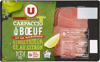 Carpaccio huile d'olive citron, barquette de 220g