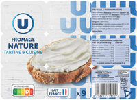 Fromage à tartiner nature 21,5% de MG, 9x20g