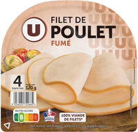 Filet de Poulet fumé - x4 tranches, 120g