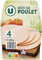 Rôti de Poulet - x4 tranches, 160g