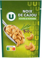 Noix de cajou romarin poivre paquet de 100g