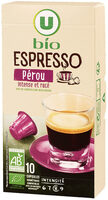 Café torréfié & moulu espresso Pérou