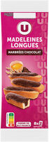 Madeleines longues marbrées chocolat 250g