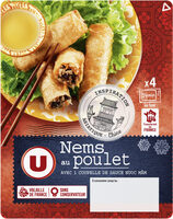Nems au poulet x4 + sauce nuoc mam