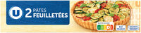 Pâtes à tarte feuilletées 2 paquets, 460g