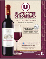 Blaye Côtes de Bordeaux AOP rouge Chevalier de Landérac fontaine à vin3 litres